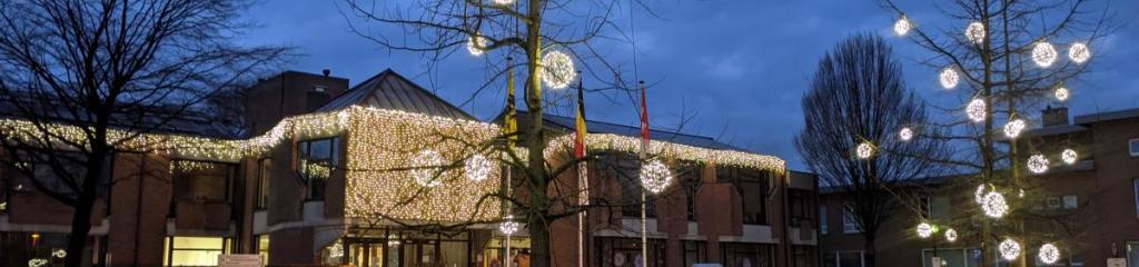 Ontsteking van de kerstverlichting