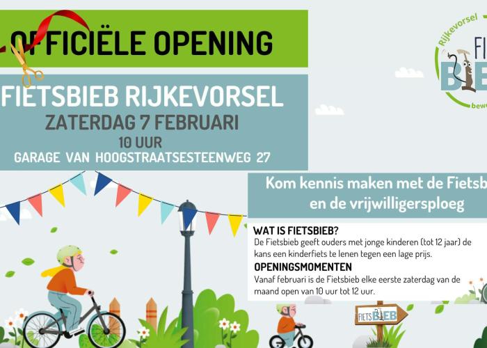 Officiële opening Fietsbieb in Rijkevorsel 🚲🎉 © Fietsbieb Rijkevorsel