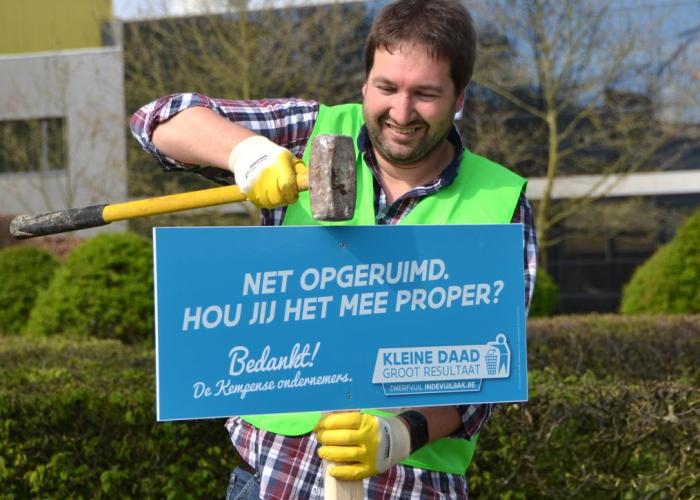 Kempense ondernemers ruimen opnieuw zwerfvuil op