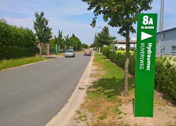 Bedrijven vlot bereikbaar dankzij nieuwe bewegwijzering