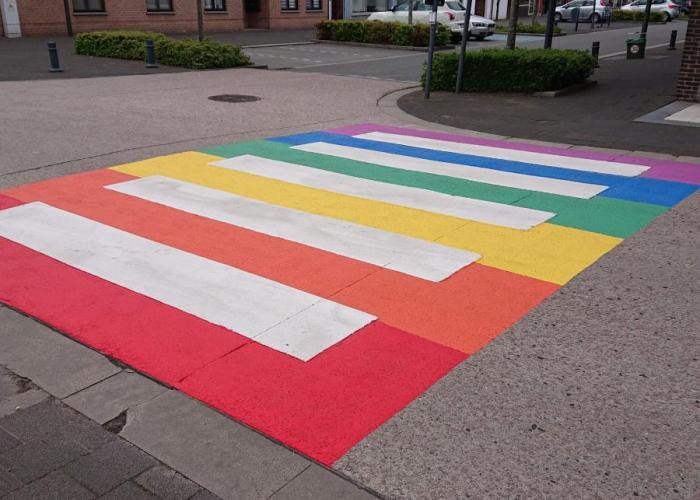 Rijkevorsel in de kleuren van de regenboog
