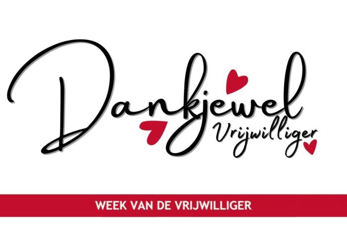 Dankjewel vrijwilliger!