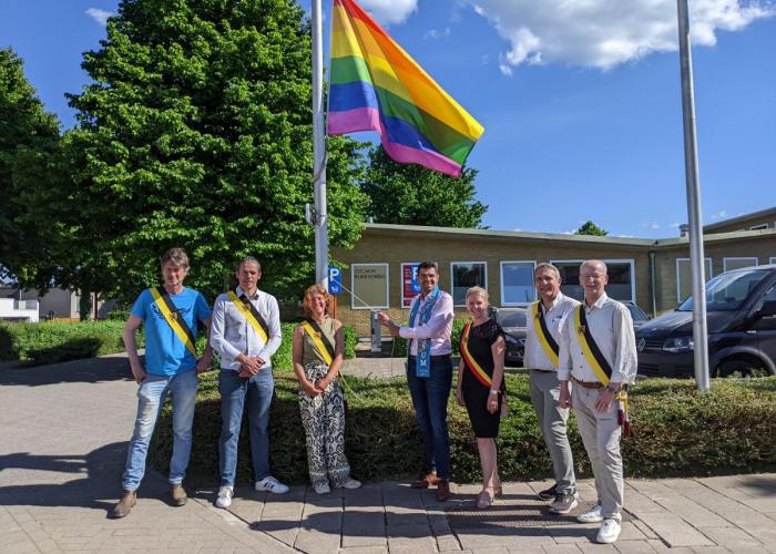 Rijkevorsel in de kleuren van de regenboog