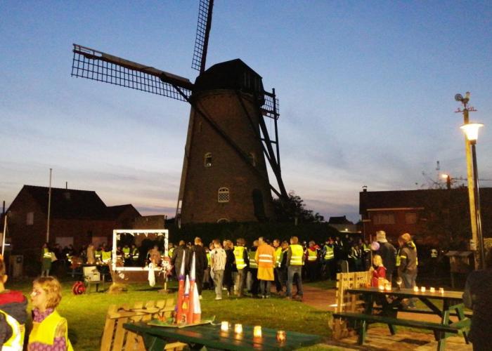 Lichttocht doorheen Rijkevorsel