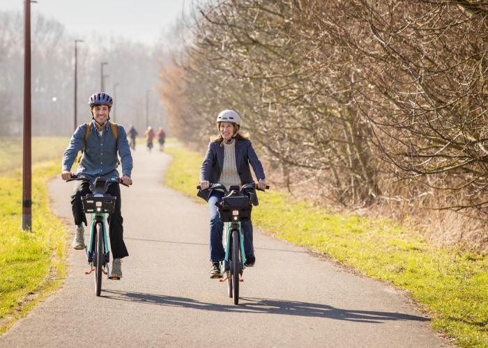 Elektrische deelfietsen van Hoppy
