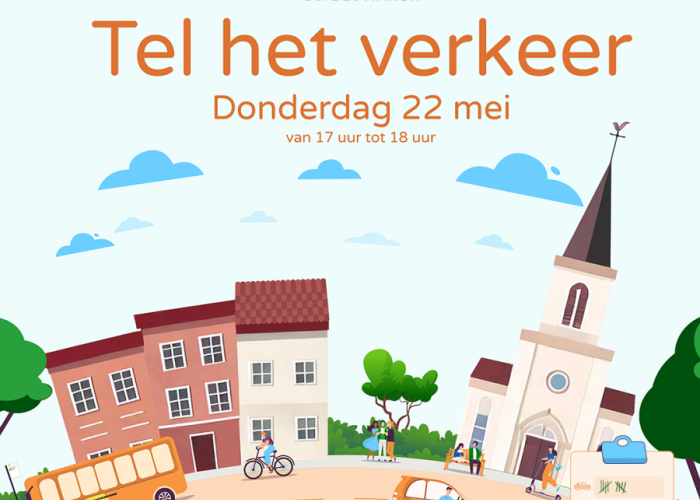 Straatvinken: tel op 22 mei het verkeer in je straat