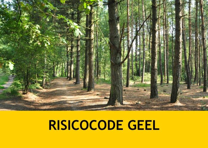 Risicocode groen in bossen en natuurgebieden