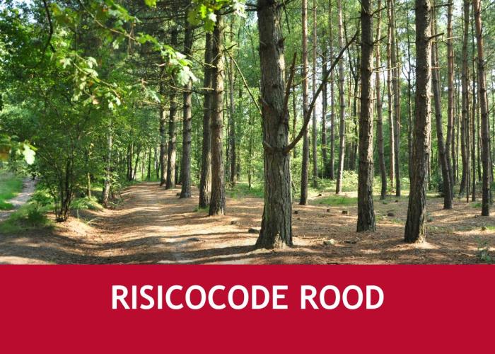 Risicocode groen in bossen en natuurgebieden