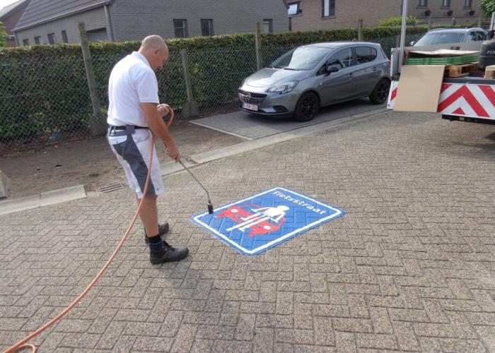 Fietsstraten in de schoolomgevingen