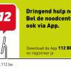 Noodcentrales nu ook bereikbaar via app '112 BE'